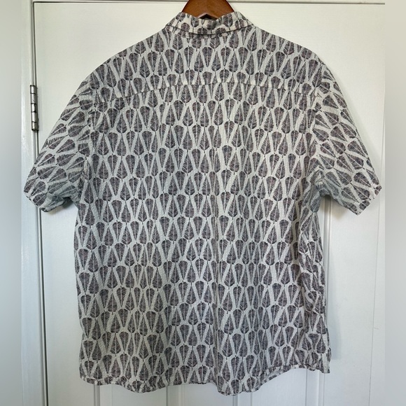 Eddie Bauer Men’s 2XL Classic Fit 100% Cotton Leaf Print Short Sleeve Shirt - Picture 7 of 12